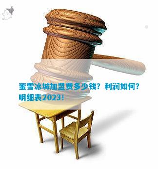 蜜雪冰城加盟费多少钱？利润pg电子平台如何？明细表2023！(图1)